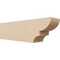 Ekena Millwork 6in. W x 8in. H x 28in. L Ridgewood Woodgrain TimberThane Rafter Tail, Primed Tan RFTUR06X08X28RIDRCPR - alternate 1